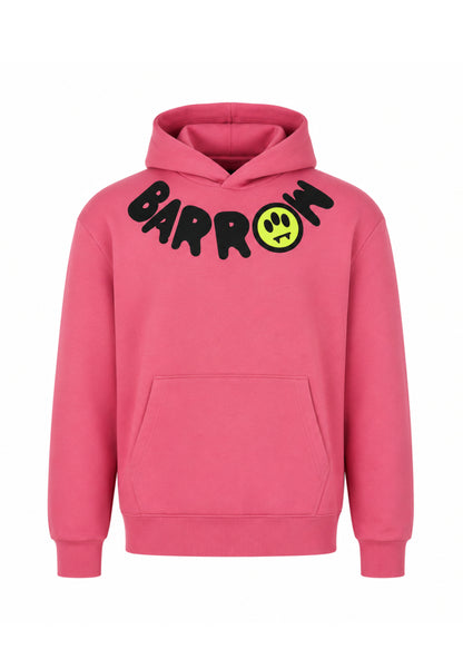 BARROW FELPA ROSA CON CAPPUCCIO e logo sul collo Bambini e ragazzi F6BKJUHS038.ROSA_