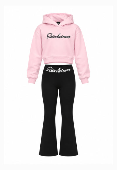 Disclaimer completo rosa felpa con cappuccio crop Bambine e ragazze 26IDK59206.ROSA_