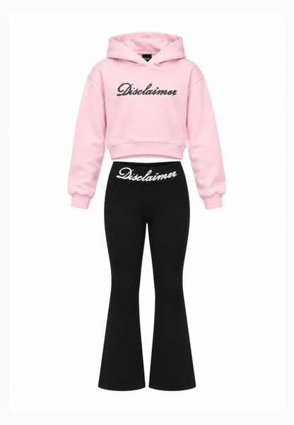 Disclaimer completo rosa felpa con cappuccio crop Bambine e ragazze 26IDK59206.ROSA_