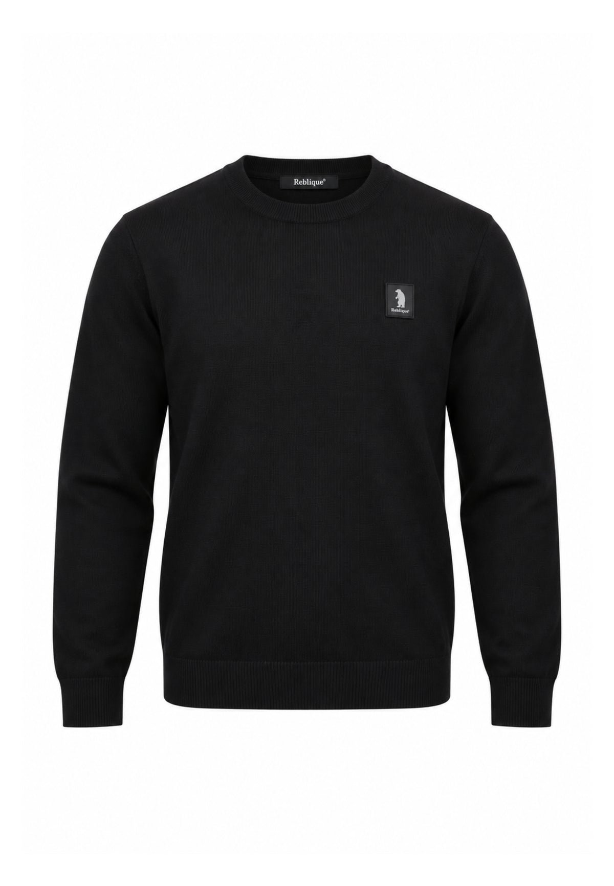 Refrigue MAGLIONE NERO A GIROCOLLO CON MINI LOGO Bambini e ragazzi 2831W00079.NE_