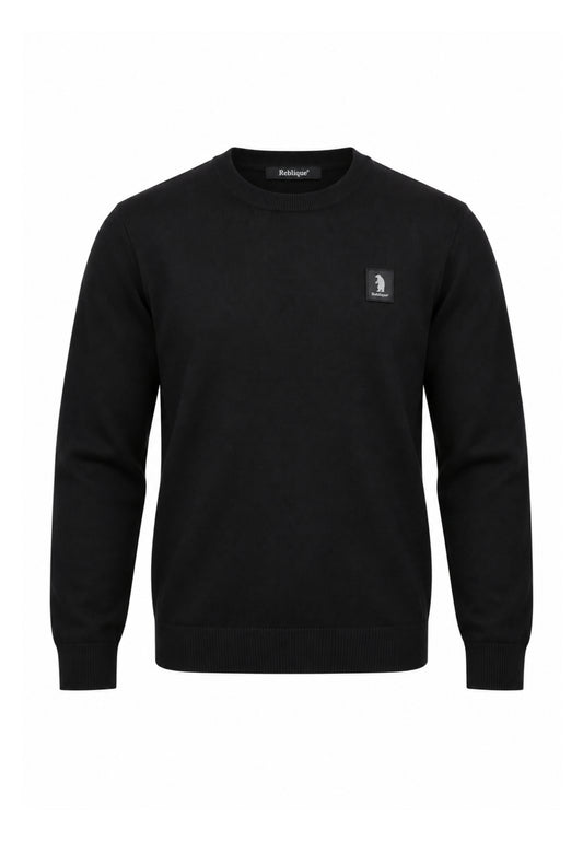 Refrigue MAGLIONE NERO A GIROCOLLO CON MINI LOGO Bambini e ragazzi 2831W00079.NE_