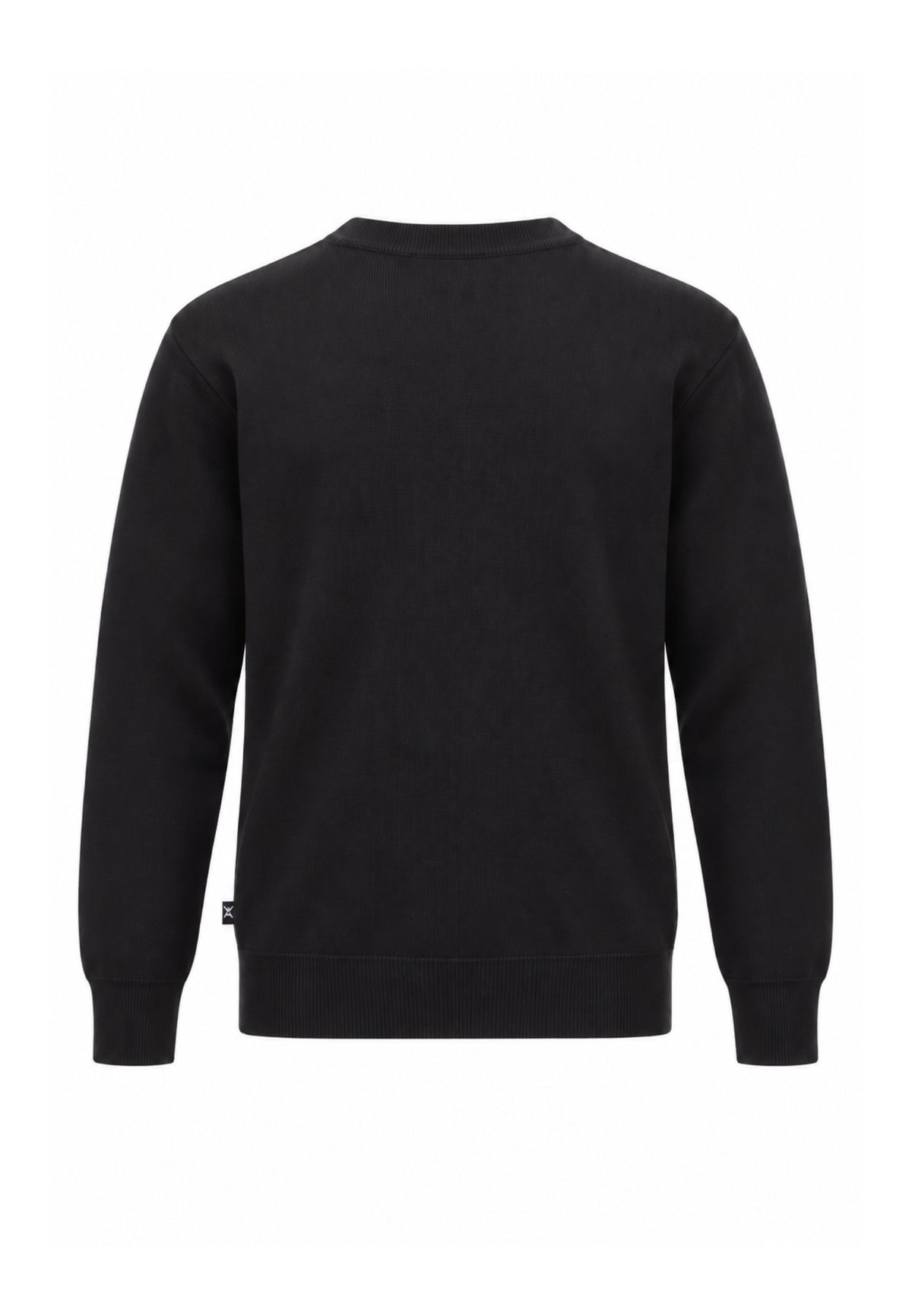 John Richmond maglia NERO IN LANA RASATA CON MINI LOGO Uomo uma26169ma.ne_