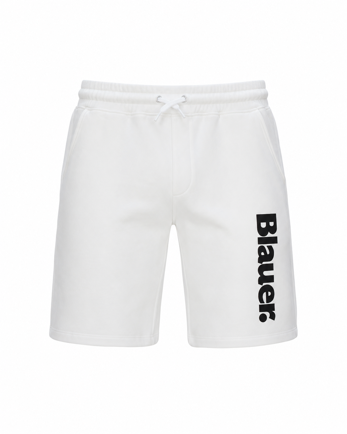 Blauer shorts bianco bambino maxi logo