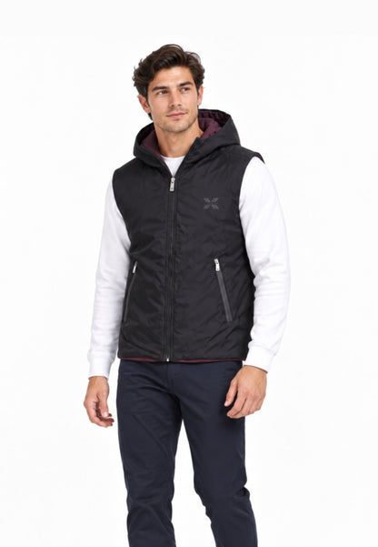 John Richmond GIUBBOTTO NERO SMANICATO DOUBLE FACE Uomo UMA26020GT.NE_