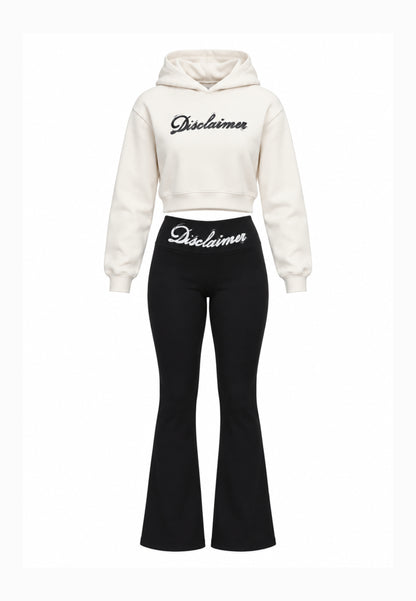 Disclaimer completo panna con felp CROP CON CAPPUCCIO E LEGGINGS Bambine e ragazze 26IDK59206.PANNA_