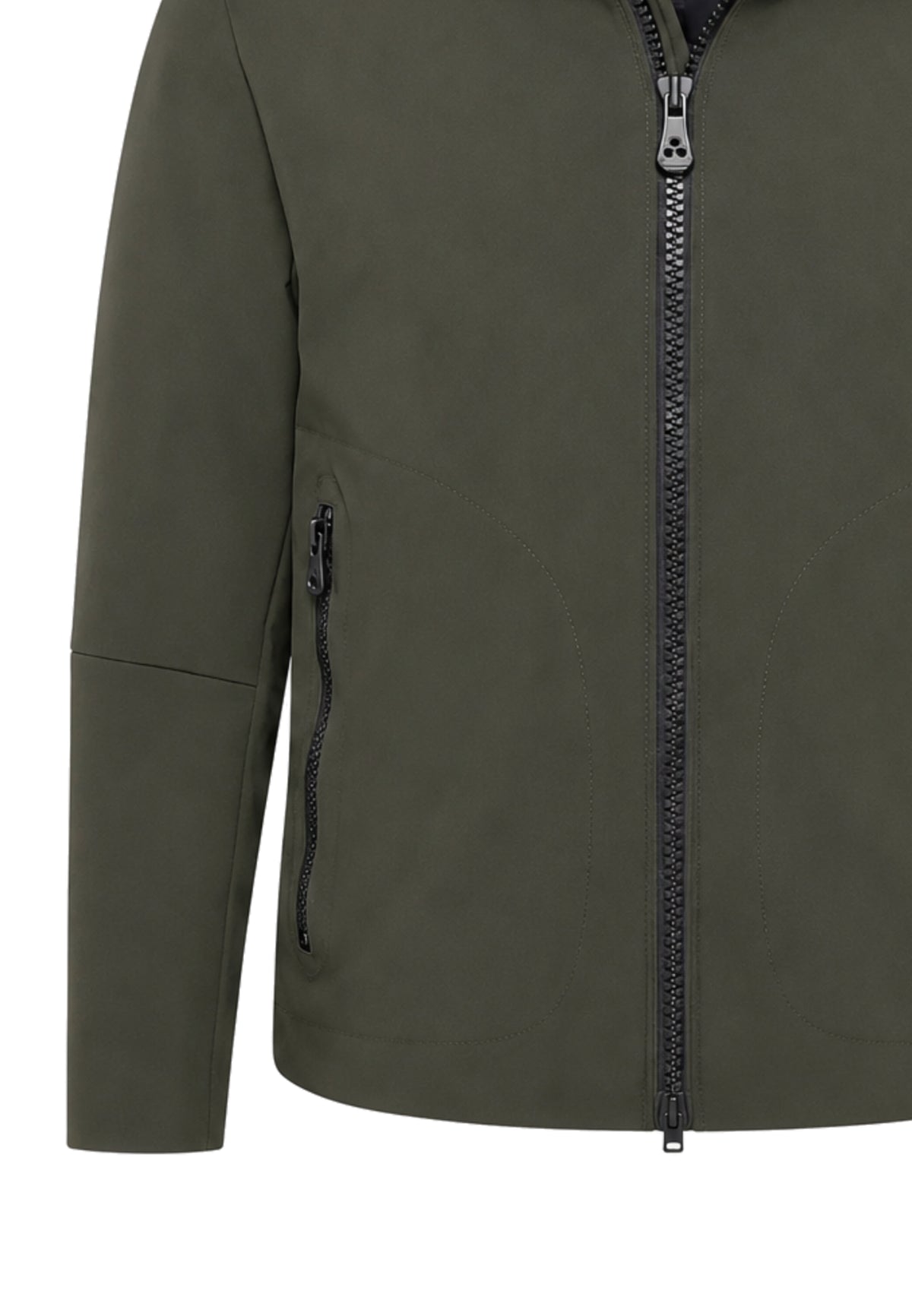 Peuterey GIUBBOTTO VERDE BOSCO  SOFT SHELL CON CAPPUCCIO Bambini e ragazzi LOGE SRTR GRS 04 KID.VER_