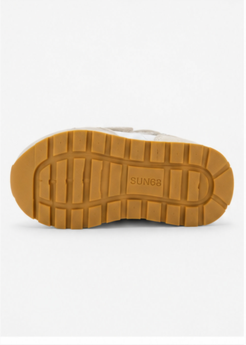 SUN68 Ally Studs Sneakers Panna Neonata con Borchie e Strappi Z46406F