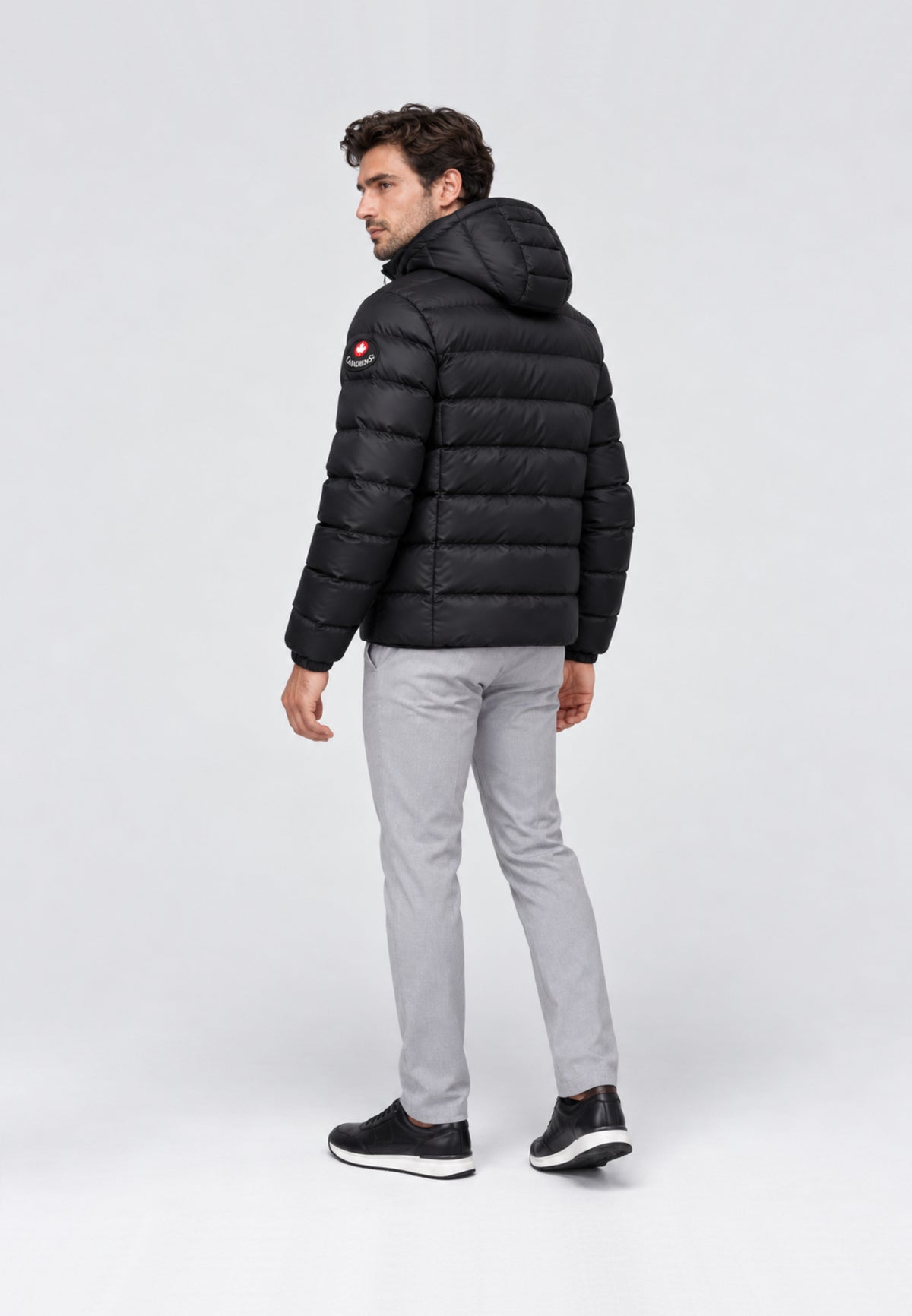 Canadiens Giubbotto nero trapuntato con cappuccio Uomo nordic fly 2.0/m.ne_