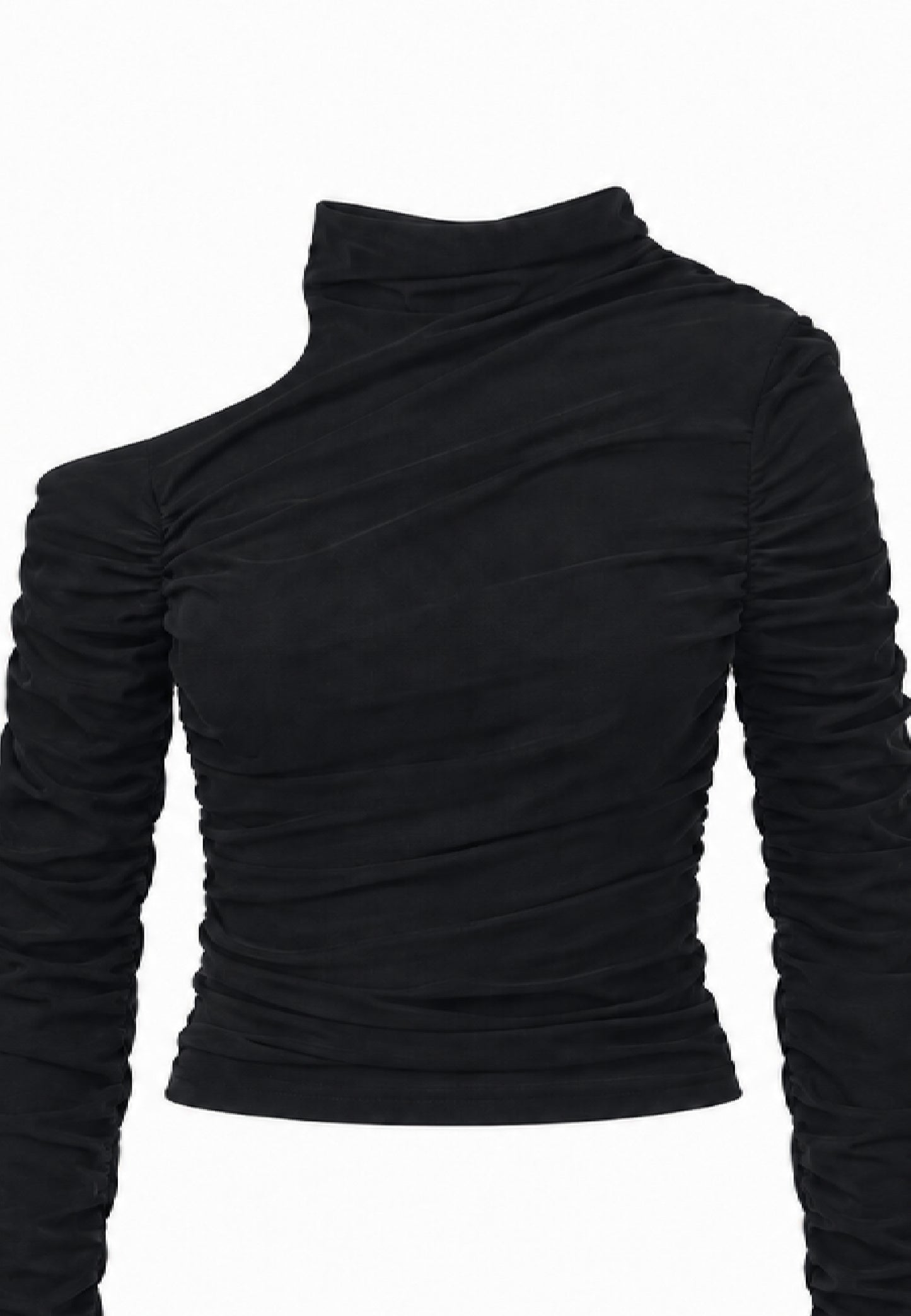 MARC ELLIS MAGLIA NERA CON ARRICCIO E SPALLA SCOPERTA Bambine e ragazze JMJTS03886.NE_