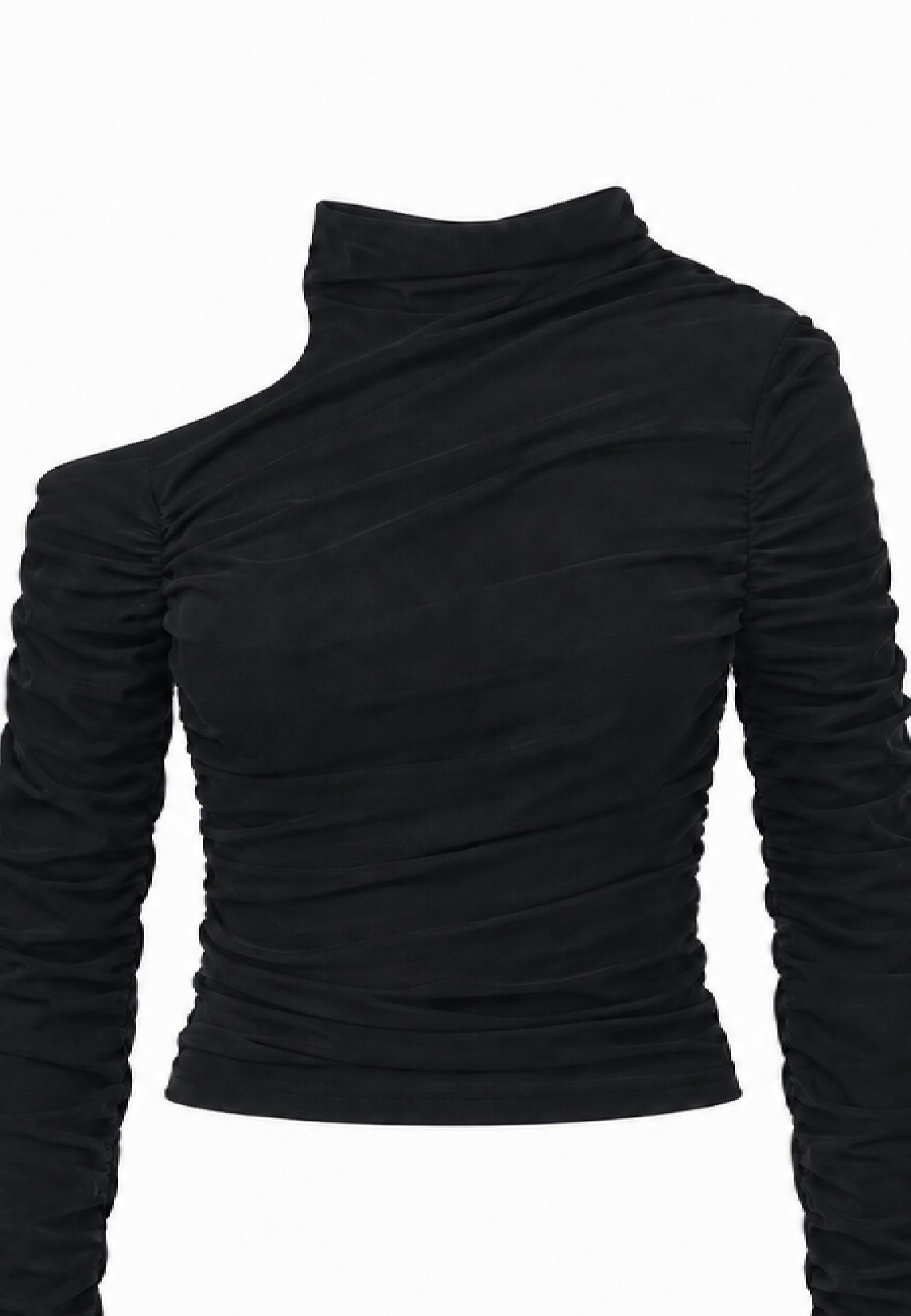 MARC ELLIS MAGLIA NERA CON ARRICCIO E SPALLA SCOPERTA Bambine e ragazze JMJTS03886.NE_