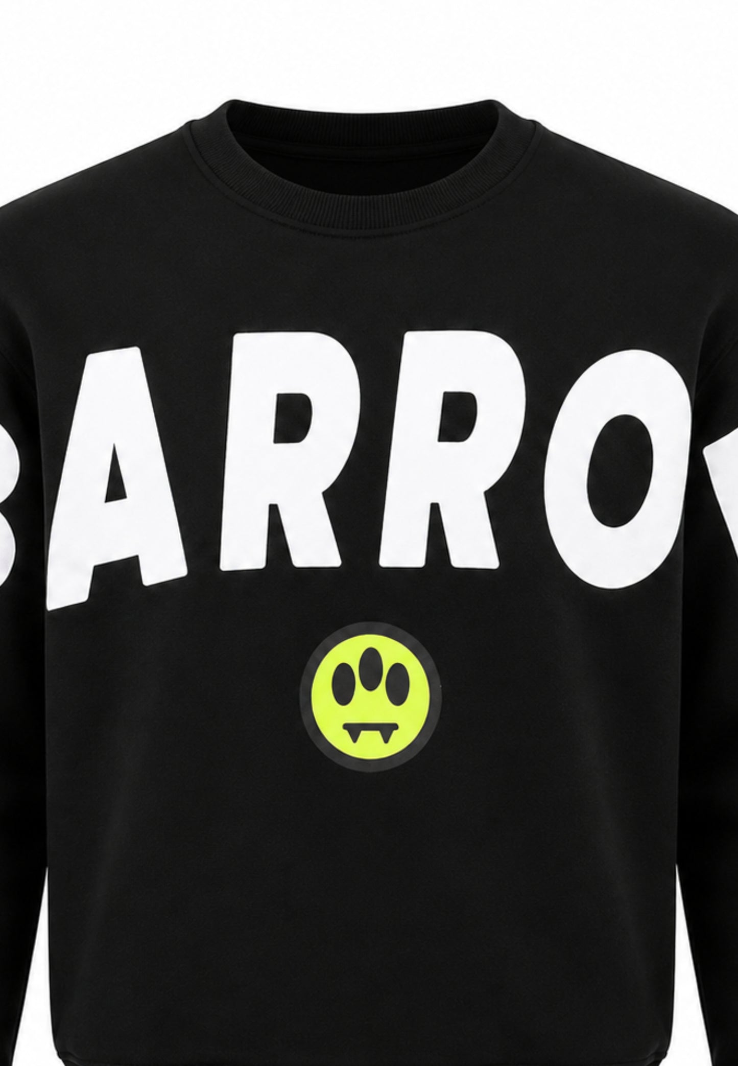 BARROW FELPA NERA GIROCOLLO CON MAXI SCRITTA Bambini e ragazzi F6BKJUSW016.NE_