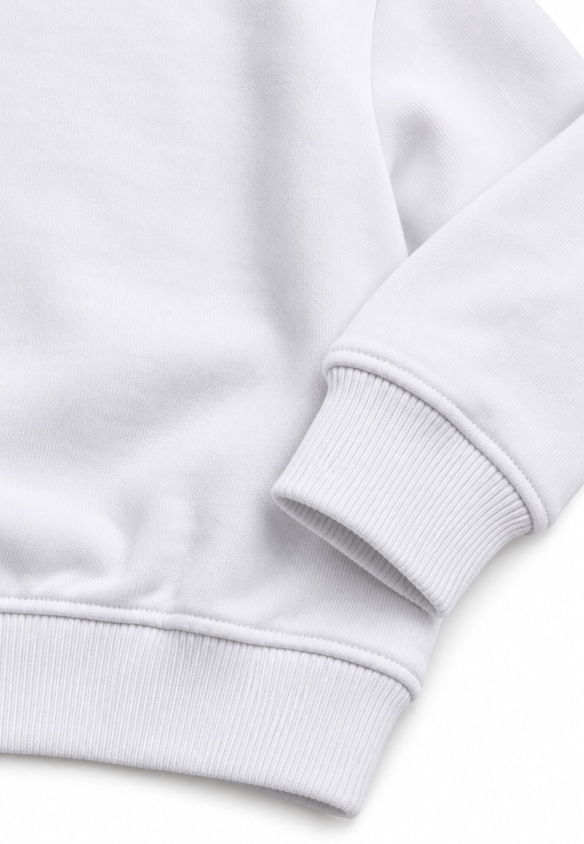JUST CAVALLI FELPA BIANCA GIROCOLLO LOGO PATCH RICAMATO Bambini e ragazzi JBA26160FE.BIA_