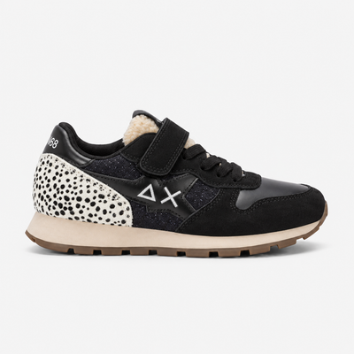 SUN68 Stargirl Winter Vibe Sneakers Nere Bambina con Strappi