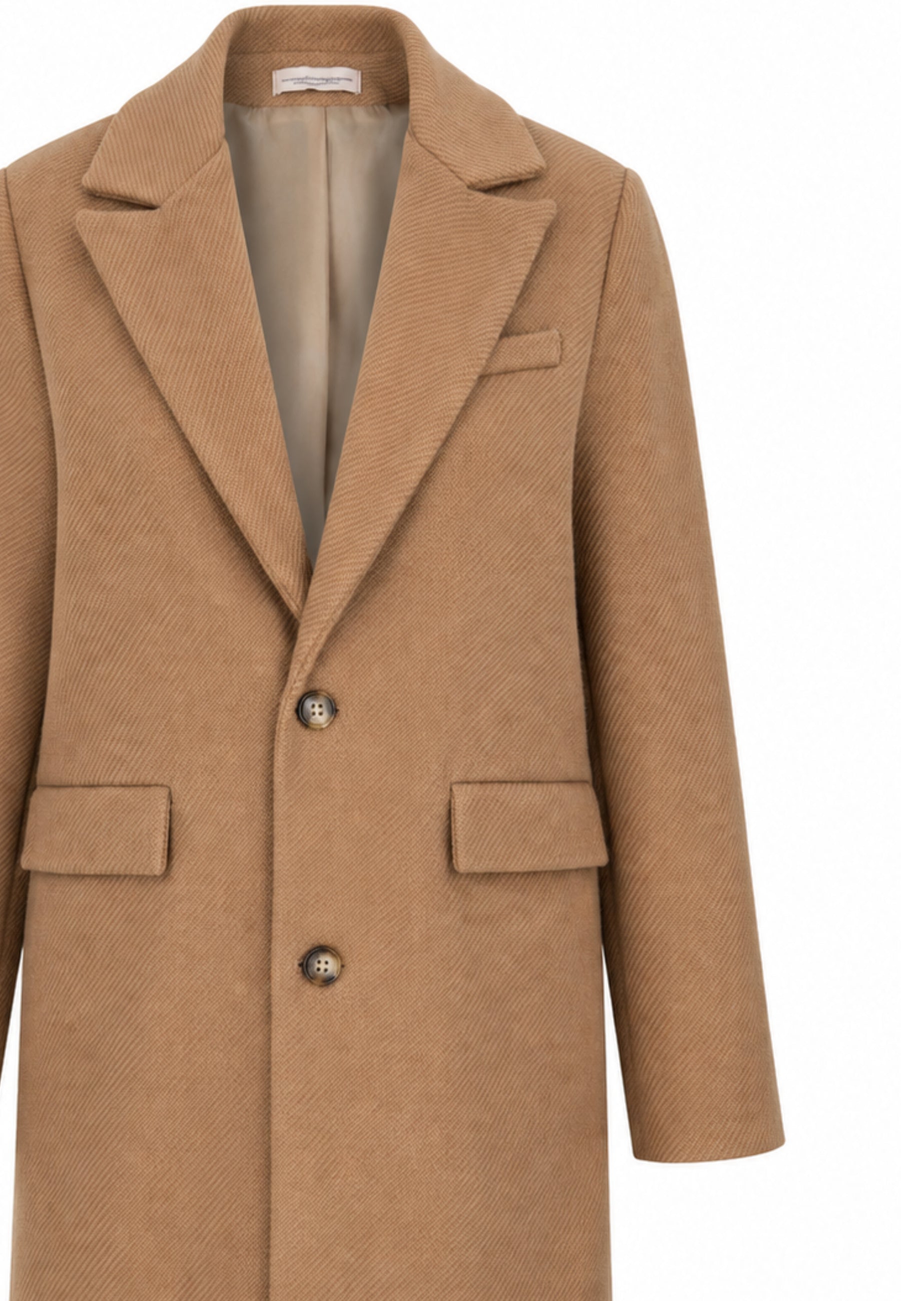 MON SAURIRE cappotto CAMMELLO CON LAPEL E DOPPIO BOTTONE Bambine e ragazze m1430j.camel_