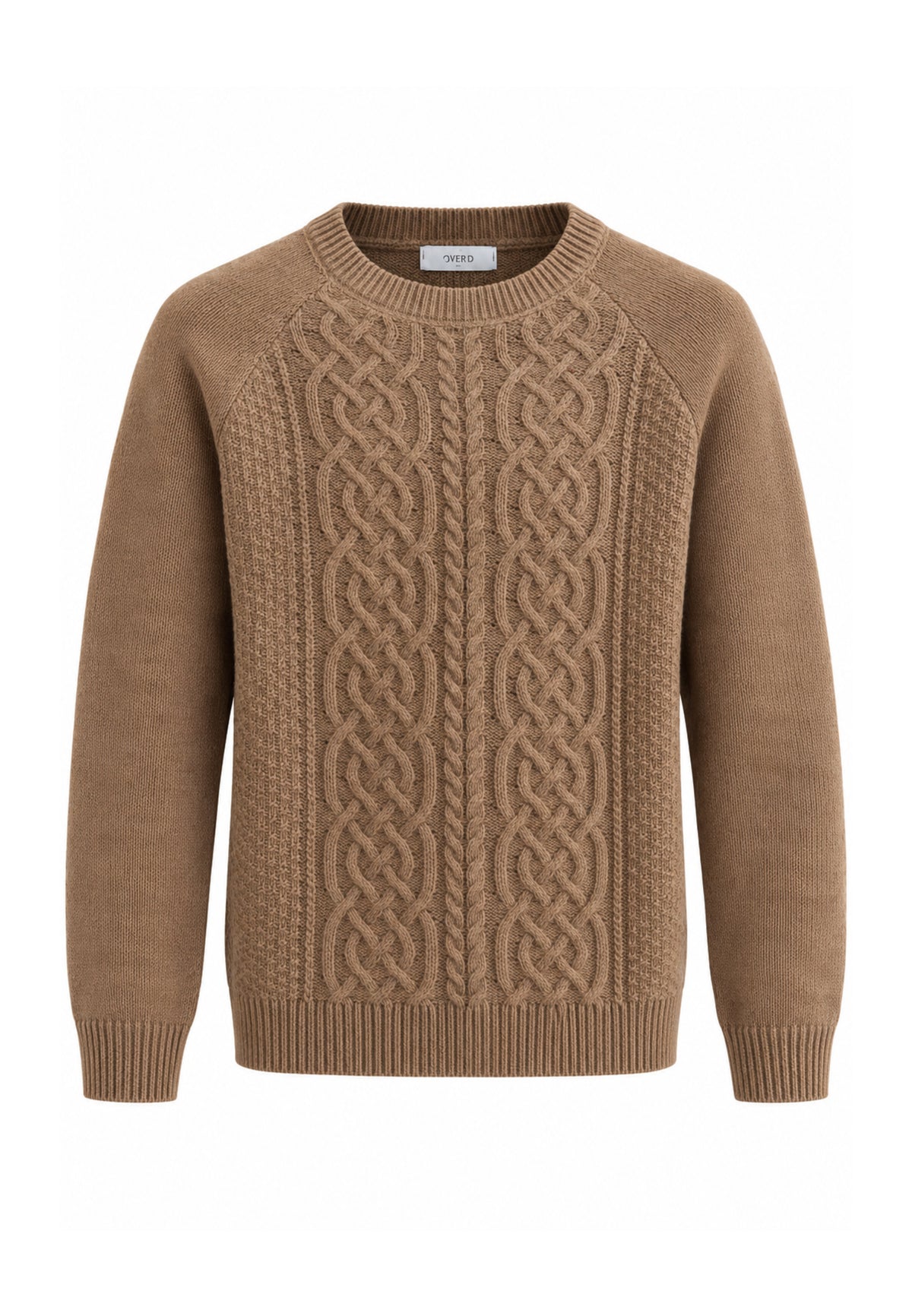 OVERD MAGLIONE CAMMELLO INTRECCIATO A GIROCOLLO Bambini e ragazzi OK1938SMG.CAMM_