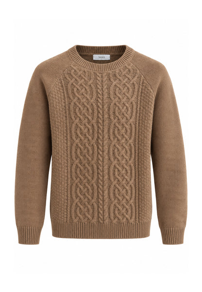 OVERD MAGLIONE CAMMELLO INTRECCIATO A GIROCOLLO Bambini e ragazzi OK1938SMG.CAMM_