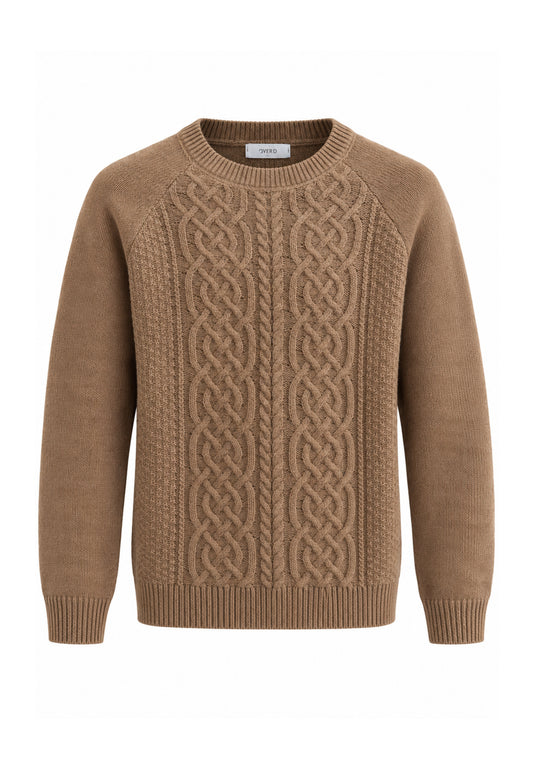 OVERD MAGLIONE CAMMELLO INTRECCIATO A GIROCOLLO Bambini e ragazzi OK1938SMG.CAMM_