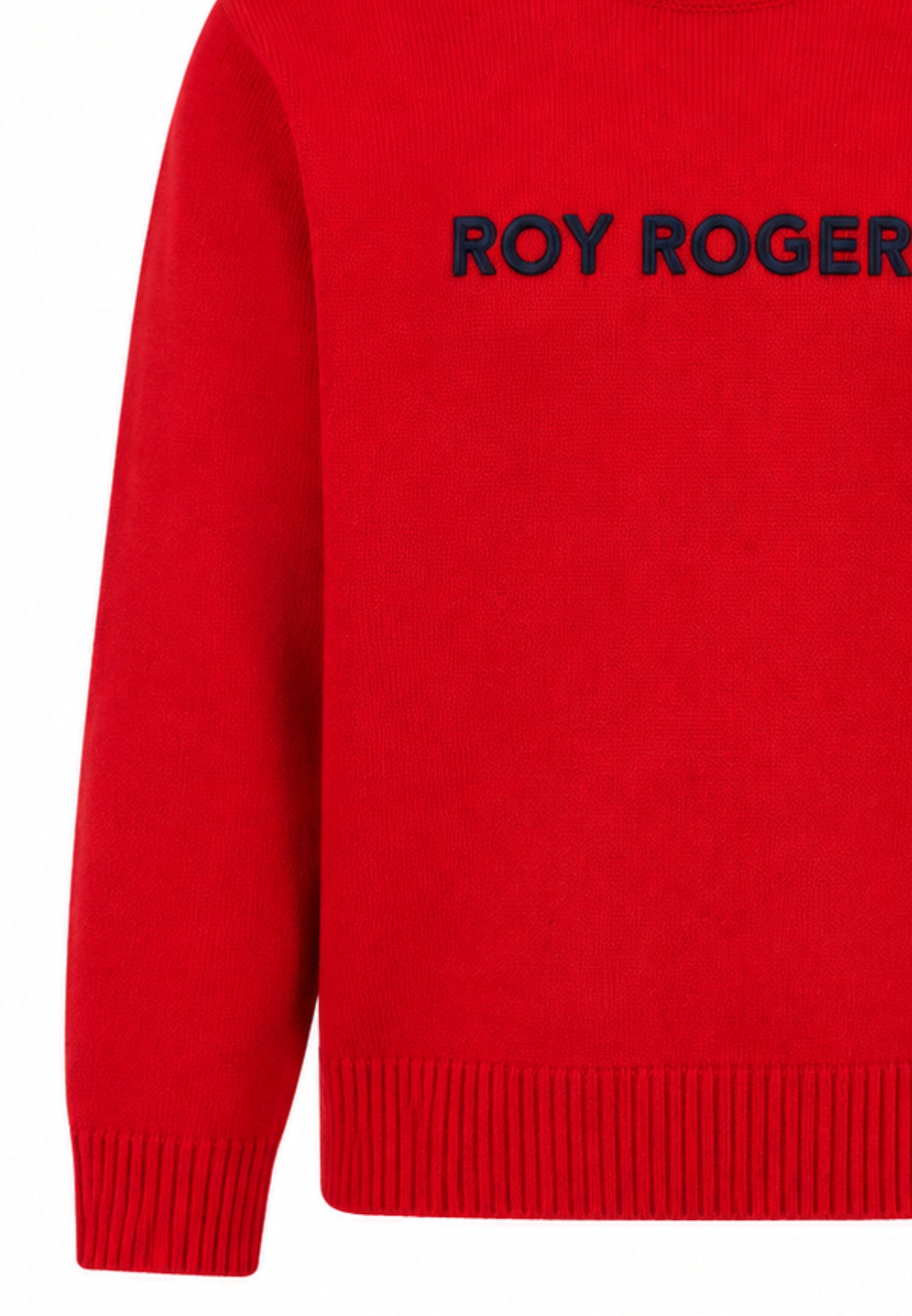 Roy Roger's maglia ROSSA CON LOGO CENTRALE RICAMATO Bambini e ragazzi rh116/00.ro_