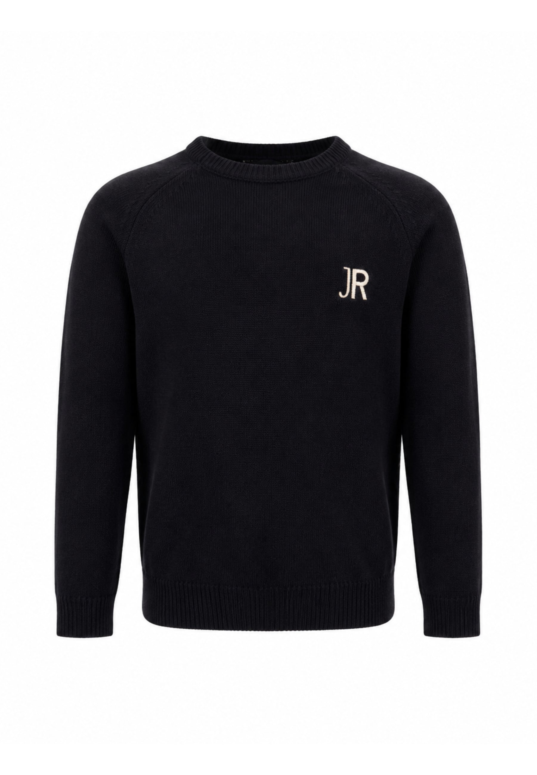 John Richmond maglia NERA CON LOGO JR BIANCO RICAMATO E STRISCE SUL RETRO Bambini e ragazzi rba26046ma.ne_
