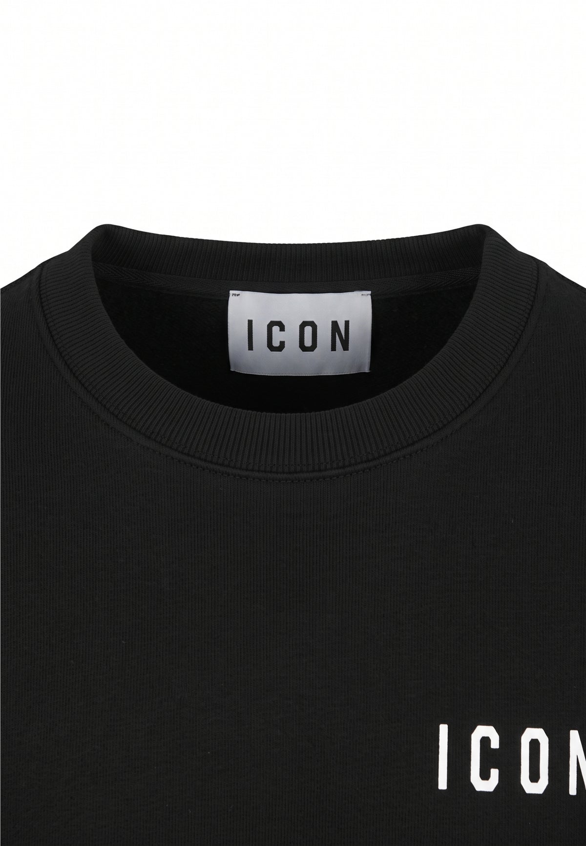 ICON MAGLIONCINO NERO SLIM CON MINI LOGO Bambini e ragazzi IBSM001351.NE_