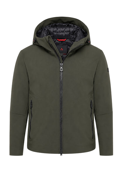 Peuterey GIUBBOTTO VERDE BOSCO  SOFT SHELL CON CAPPUCCIO Bambini e ragazzi LOGE SRTR GRS 04 KID.VER_