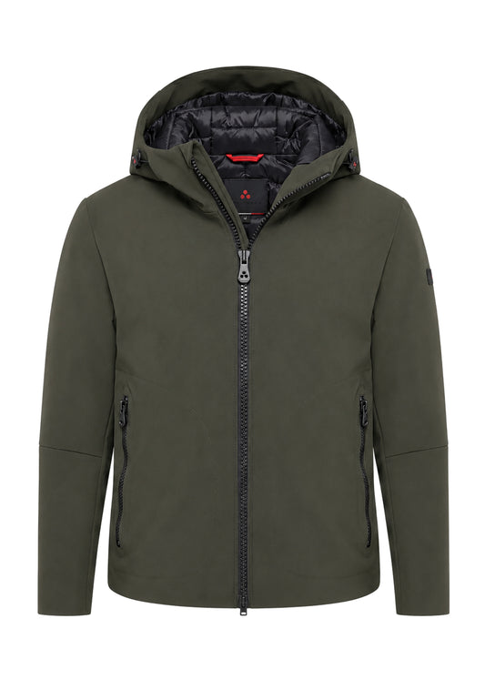 Peuterey GIUBBOTTO VERDE BOSCO  SOFT SHELL CON CAPPUCCIO Bambini e ragazzi LOGE SRTR GRS 04 KID.VER_