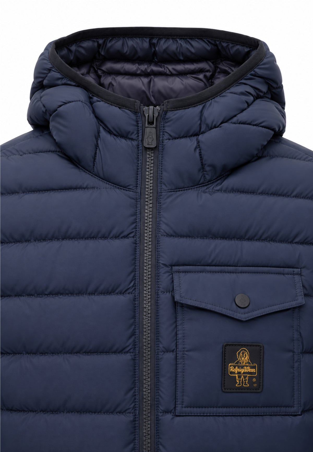 REFRIGIWEAR GIUBBOTTO BLU TRAPUNTATO CON CAPPUCCIO Uomo JOSH JACKET.BLU_