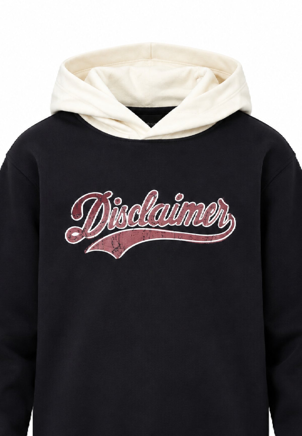 Disclaimer FELPA NERA CON CAPPUCCIO A CONTRASTO Bambini e ragazzi 26IDK59123.NE_
