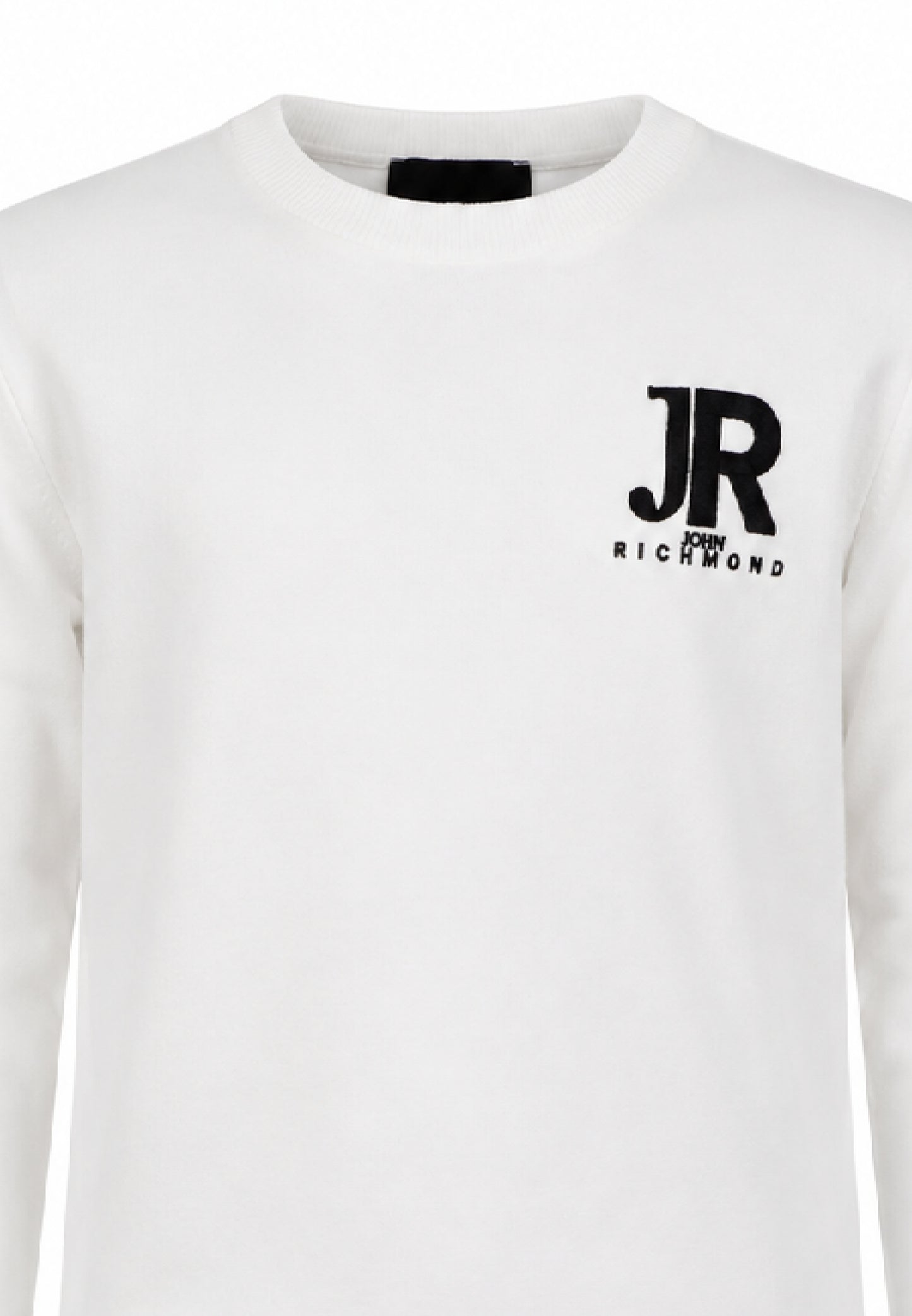John Richmond maglia panna con logo JR sul petto Bambini e ragazzi rba26168ma.panna_