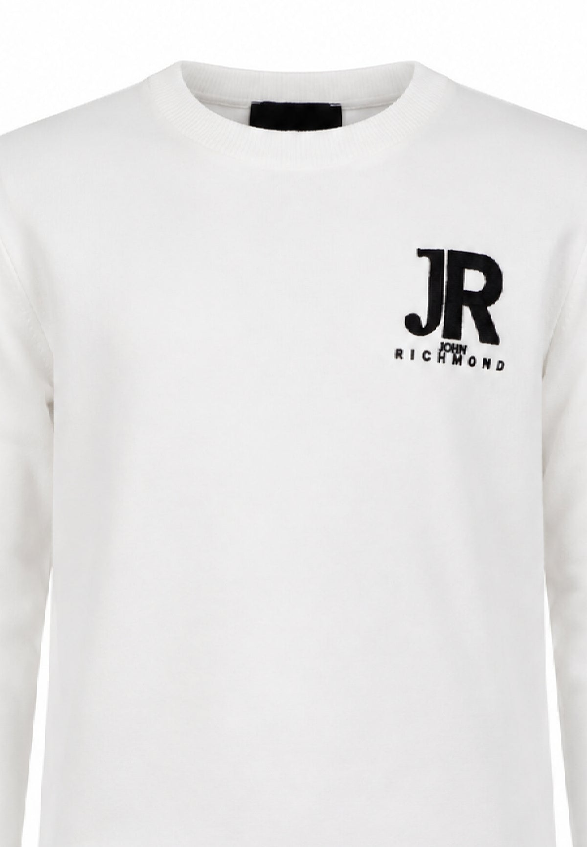 John Richmond maglia panna con logo JR sul petto Bambini e ragazzi rba26168ma.panna_