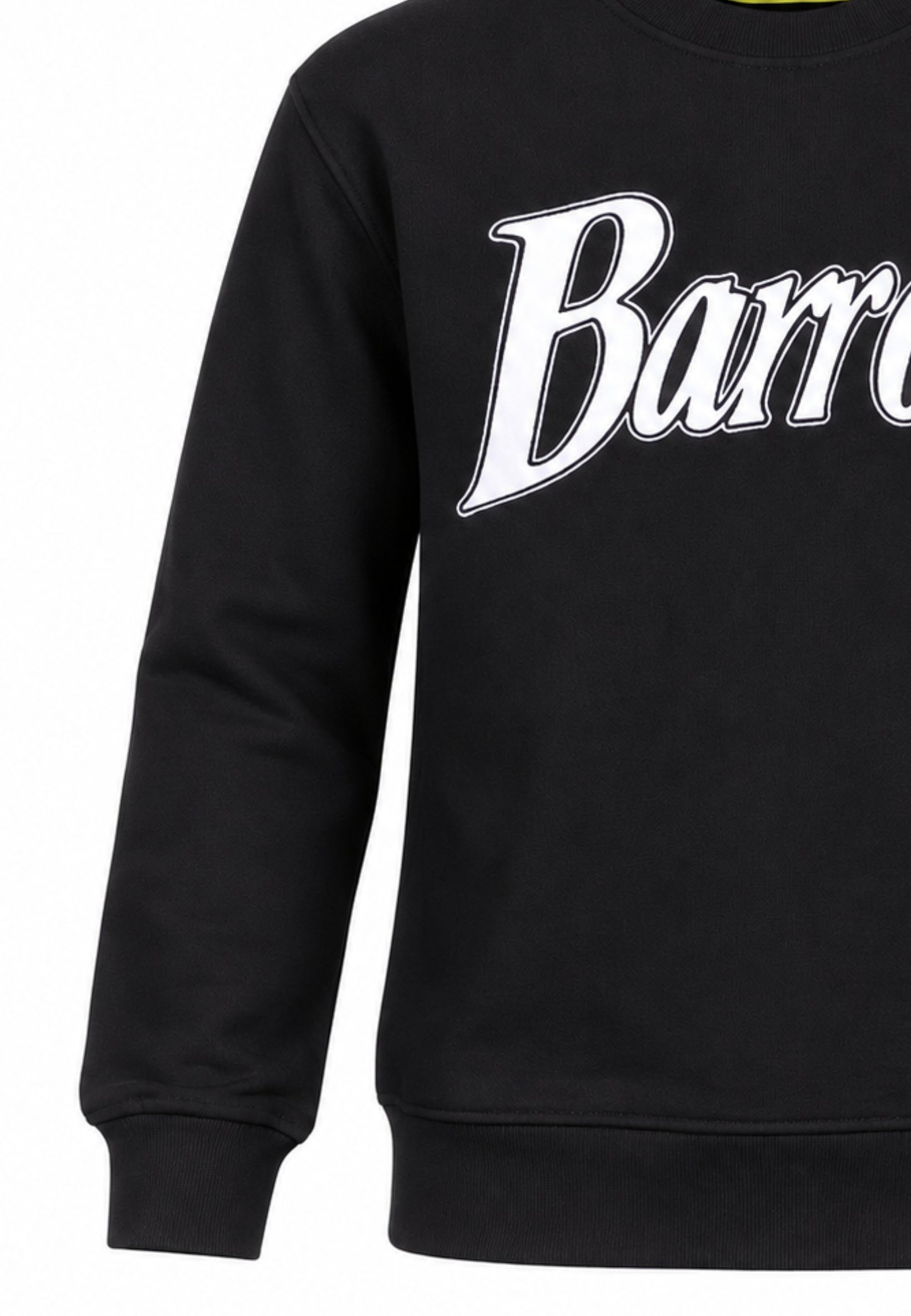 BARROW FELPA NERA GIROCOLLO CON LOGO DAVANTI E STAMPA ORSETTO DIETRO Bambini e ragazzi F6BKJUSW162.NE_