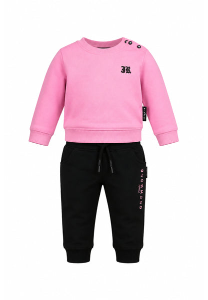 John Richmond completo tuta ROSA CON MAXI SCRITTE DIETRO Bambine e ragazze ria26064cf.rosa_