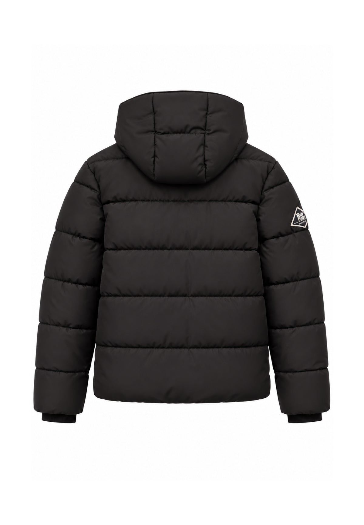 Roy Roger's GIUBBOTTO NERO CON CAPPUCCIO E LOGO BRACCIO Bambini e ragazzi RX402/00.NE_
