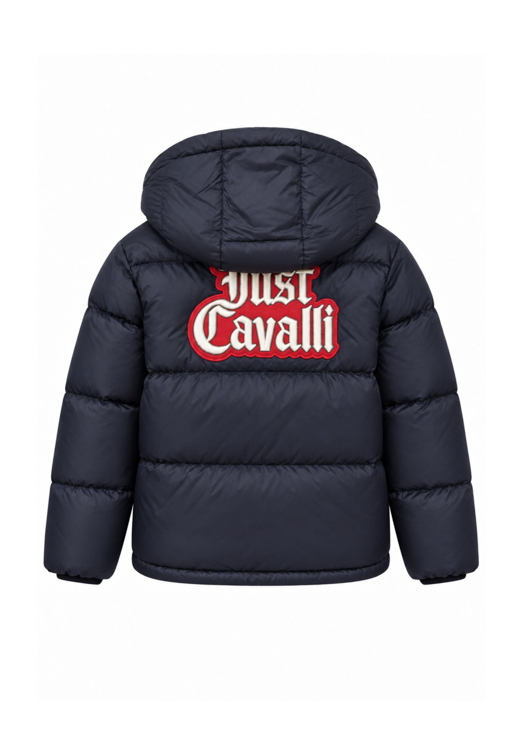 JUST CAVALLI giubbotto nero reversibile CON LOGO PATCH Bambini e ragazzi jba26011pi.ne_