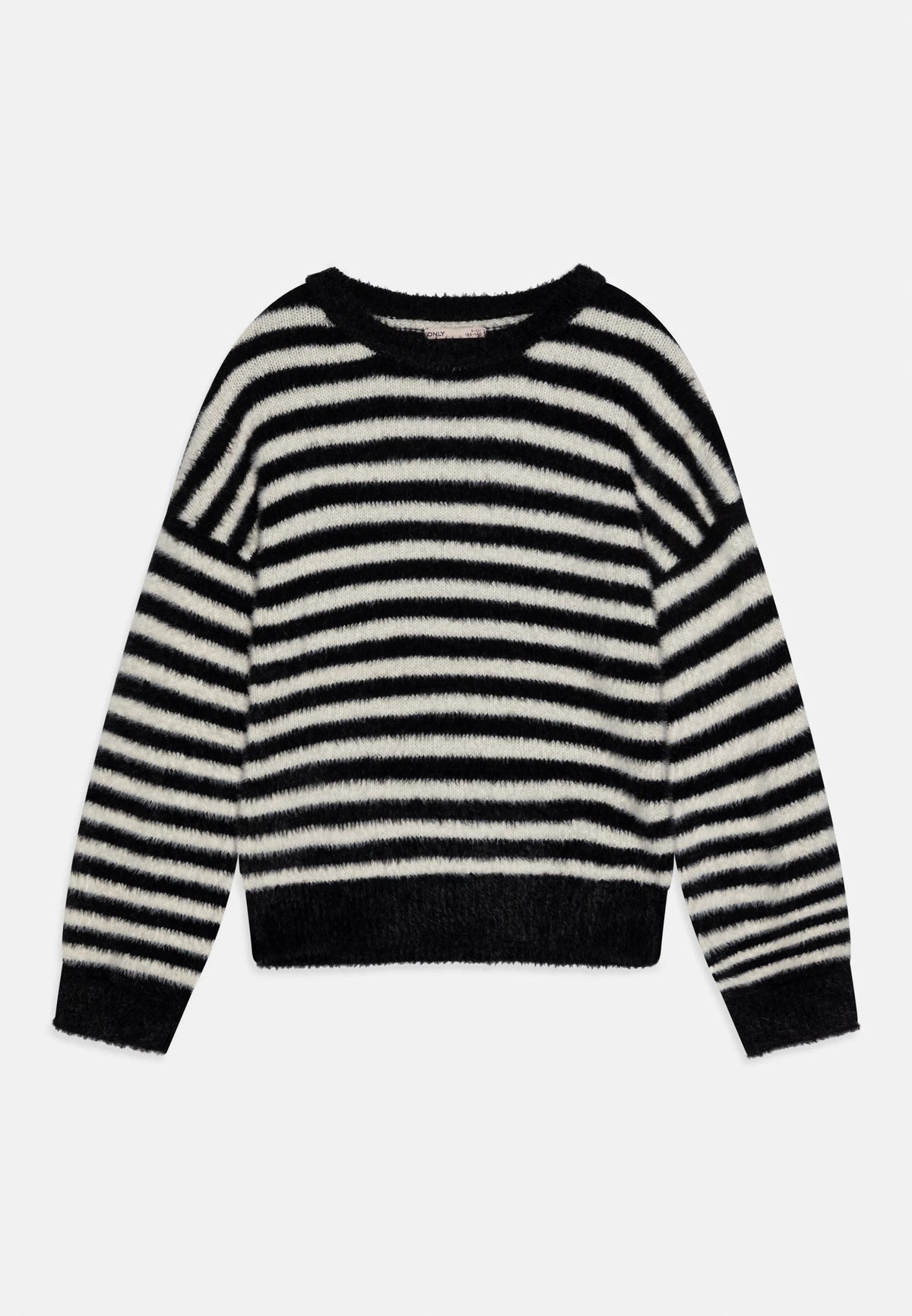 ONLY KIDS MAGLIONE NERO E BIANCO A RIGHE ORIZZONTALI Bambine e ragazze 15306452.NERO_