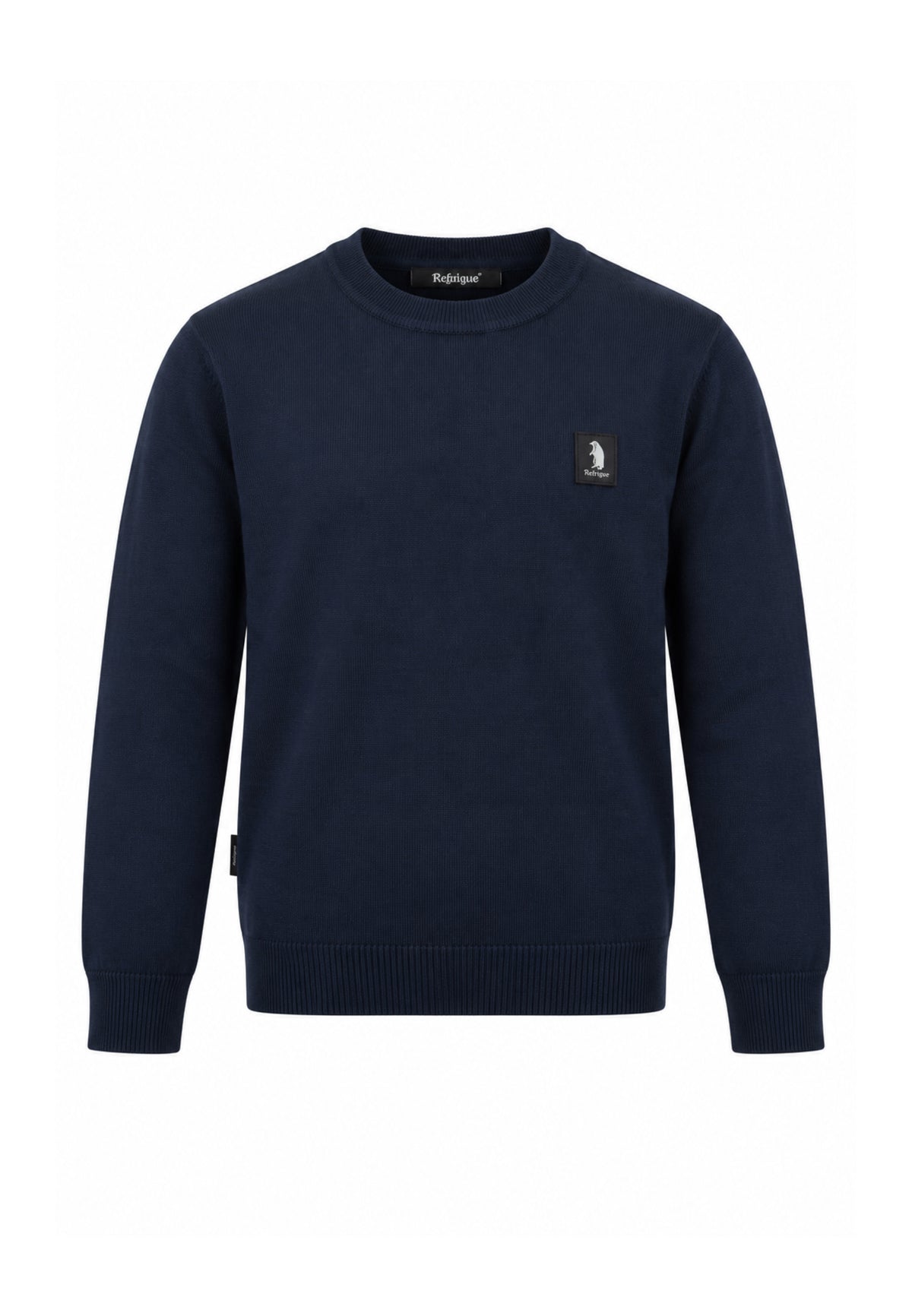 Refrigue MAGLIONE BLU GIROCOLLO CON MINI LOGO Bambini e ragazzi 2831W00079.BLU_