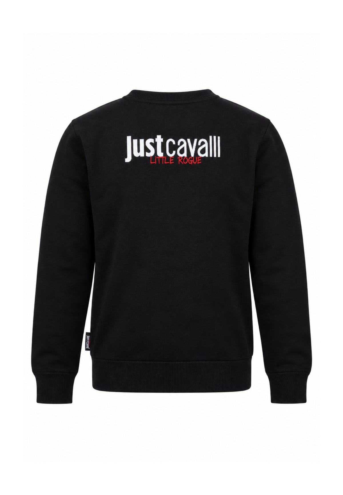 JUST CAVALLI MAGLIONCINO NERO CON LOGO DAVANTI GRANDE Bambini e ragazzi JBA26013MA.NE_