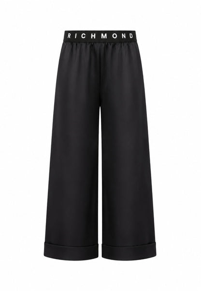 John Richmond pantalone NERO PALAZZO CON ELASTICO IN VITA Bambine e ragazze rga26055pa.ne_