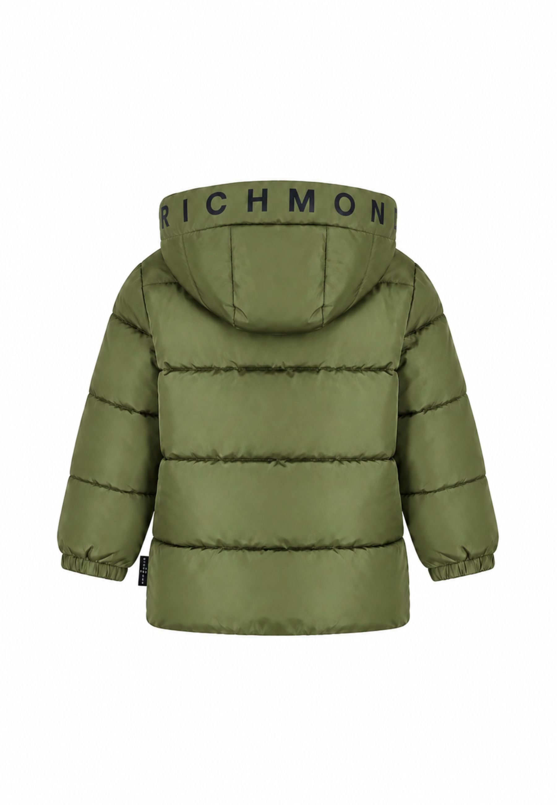 John Richmond giubbotto VERDE CON CAPPUCCIO E INTERNO NERO Bambini e ragazzi ria26007pi.ver_