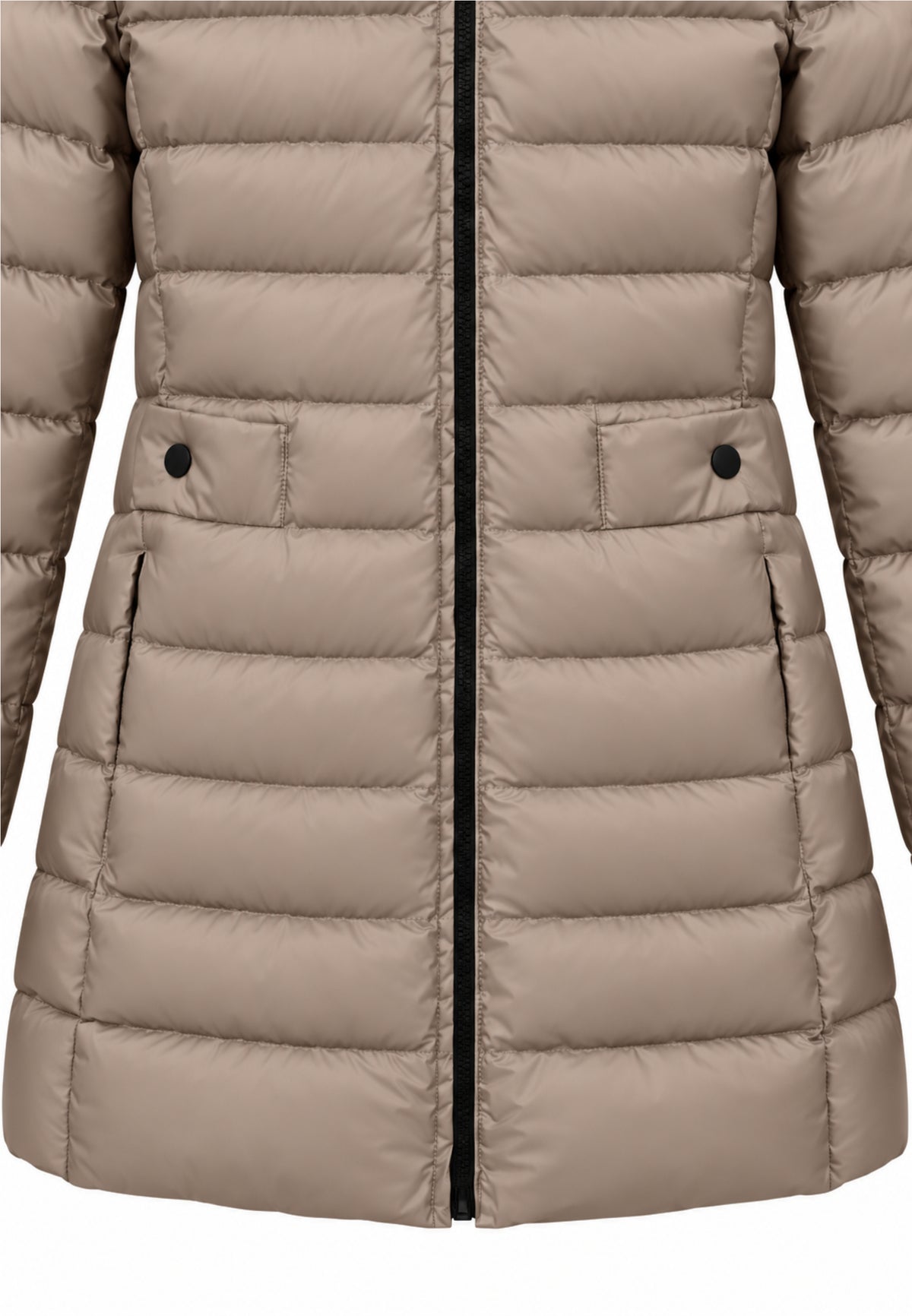 Peuterey GIUBBOTTO BEIGE LUNGO TRAPUNTATO CON DETTAGLIO PELLICCIA Bambine e ragazze SERIOLA MQN 05 FOX FUR KID.BEIGE_