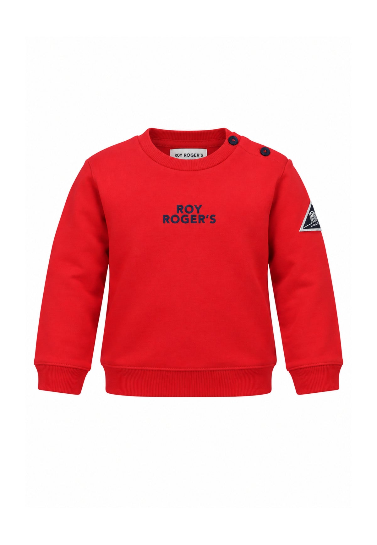 Roy Roger's tuta ROSSA CON LOGO NERO PATCH CENTRALE Bambini e ragazzi rh056/00.ro_
