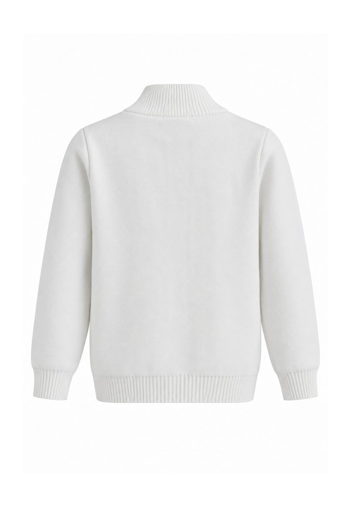 OVERD CARDIGAN PANNA A COLLO ALTO CON BOTTONI CENTRALI Bambini e ragazzi OK261812SMG.PANNA_