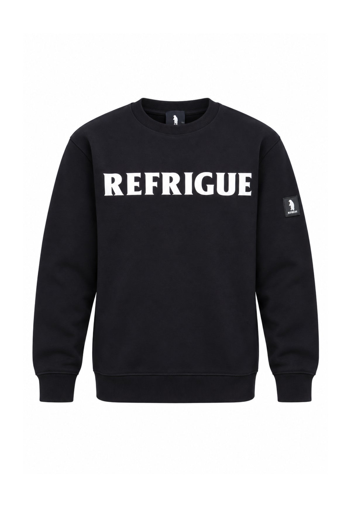 Refrigue TUTA NERA GIROCOLLO CON MAXI LOGO Bambini e ragazzi 2831T00075.NE_