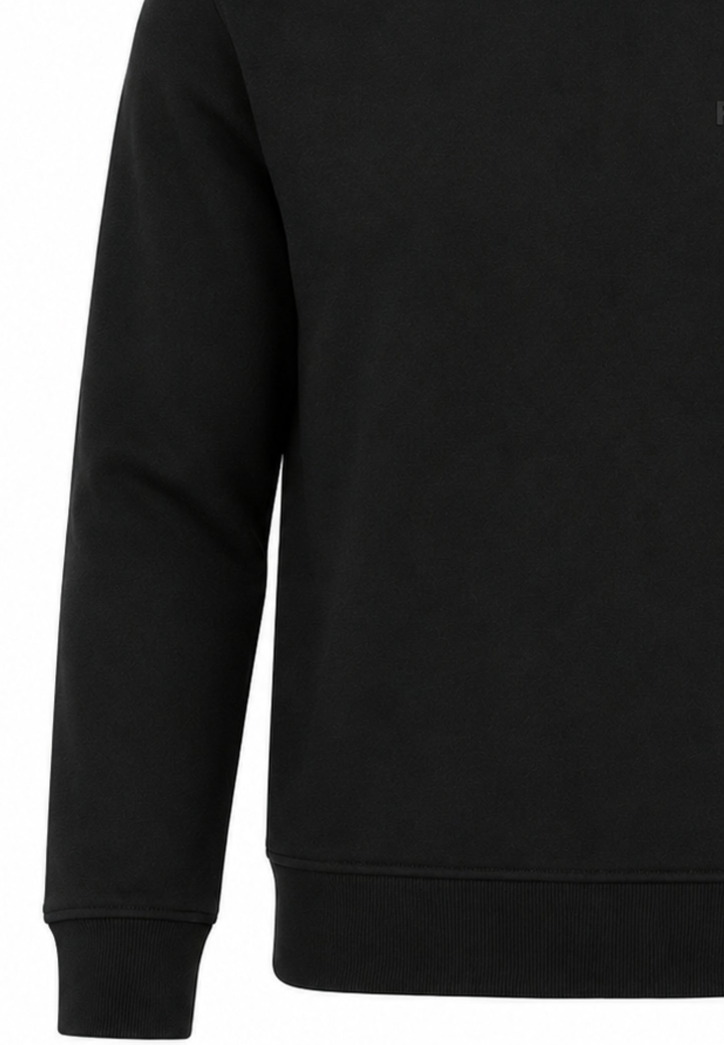 Roy Roger's felpa nera girocollo con logo gommato piccolo Bambini e ragazzi rz486/00.nero_