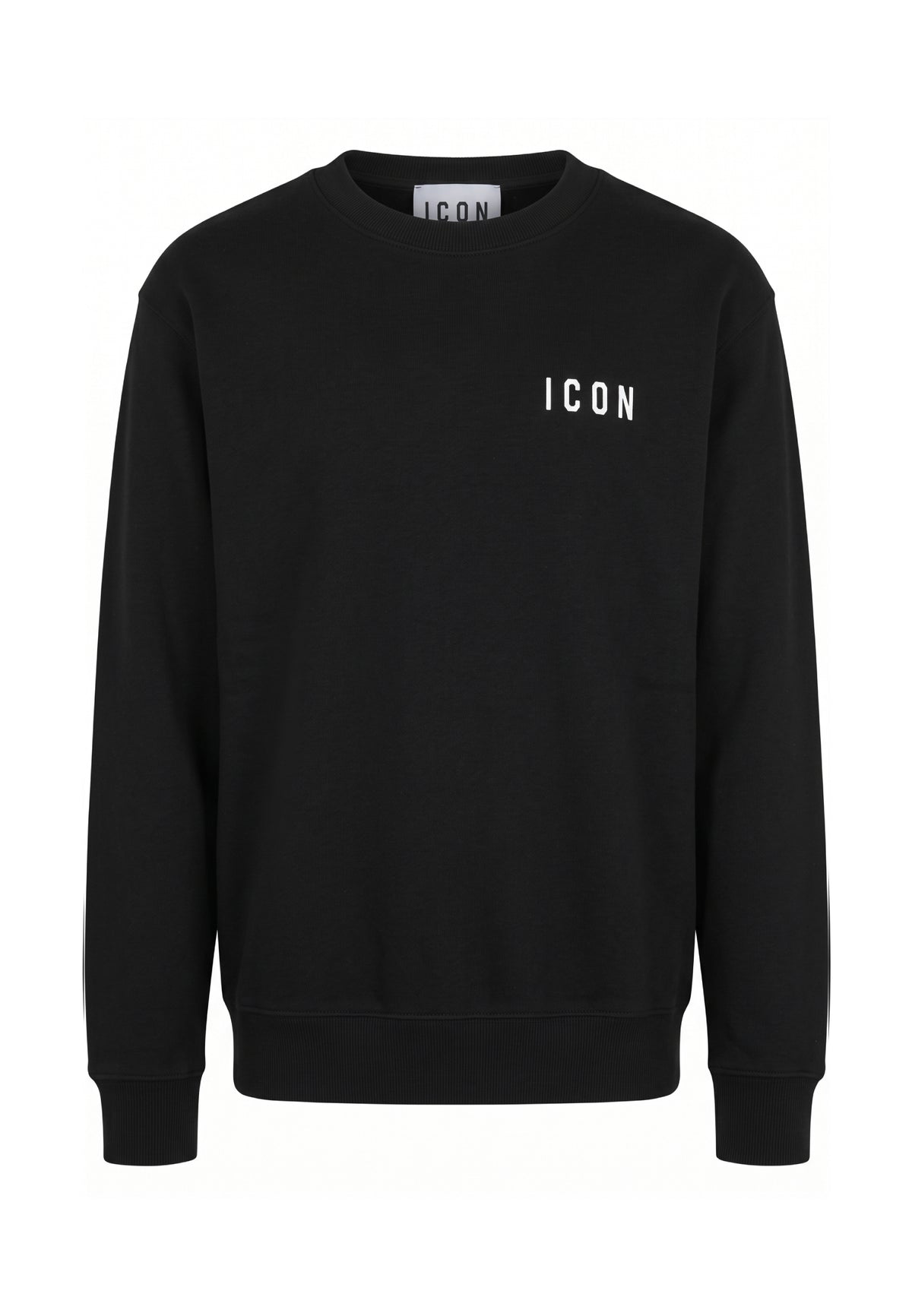 ICON MAGLIONCINO NERO SLIM CON MINI LOGO Bambini e ragazzi IBSM001351.NE_