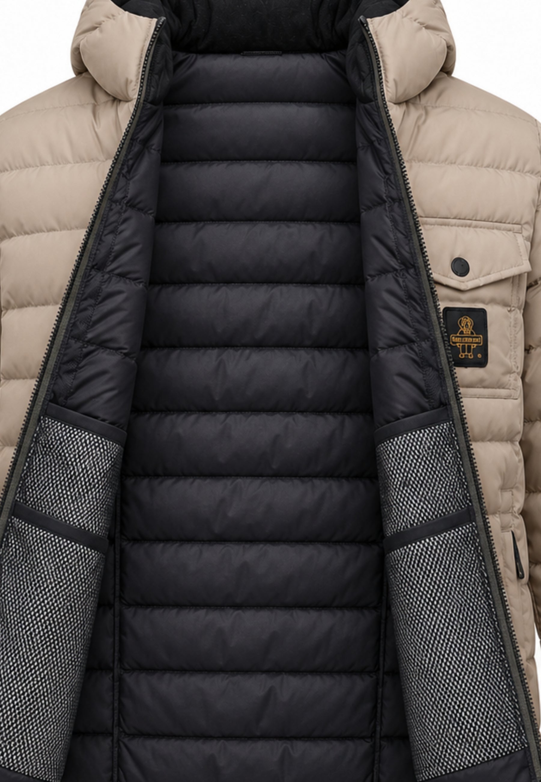 REFRIGIWEAR GIUBBOTTO BEIGE TRAPUNTATO LEGGERO Uomo HUNTER JACKET.BEIGE_