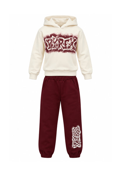 Pyrex COMPLETO PANNA CON LOGO GRAFFITI Bambini e ragazzi 26IPK46220.PANNA_