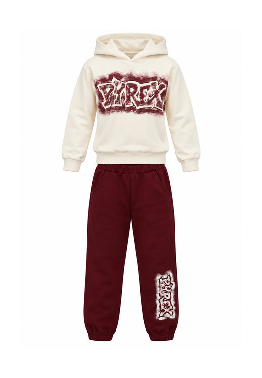 Pyrex COMPLETO PANNA CON LOGO GRAFFITI Bambini e ragazzi 26IPK46220.PANNA_