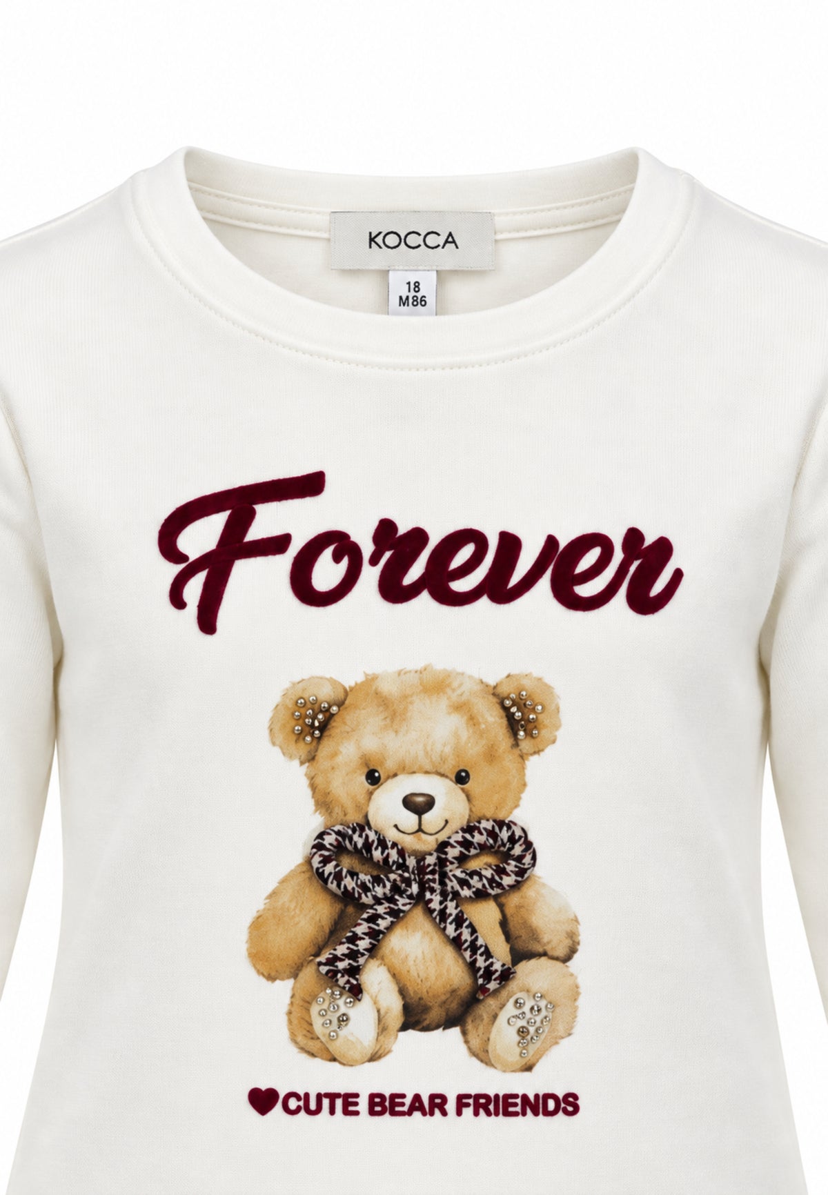 Kocca completo tshirt panna e gonna pie-de-poule Bambine e ragazze joe+wedalin.panna_
