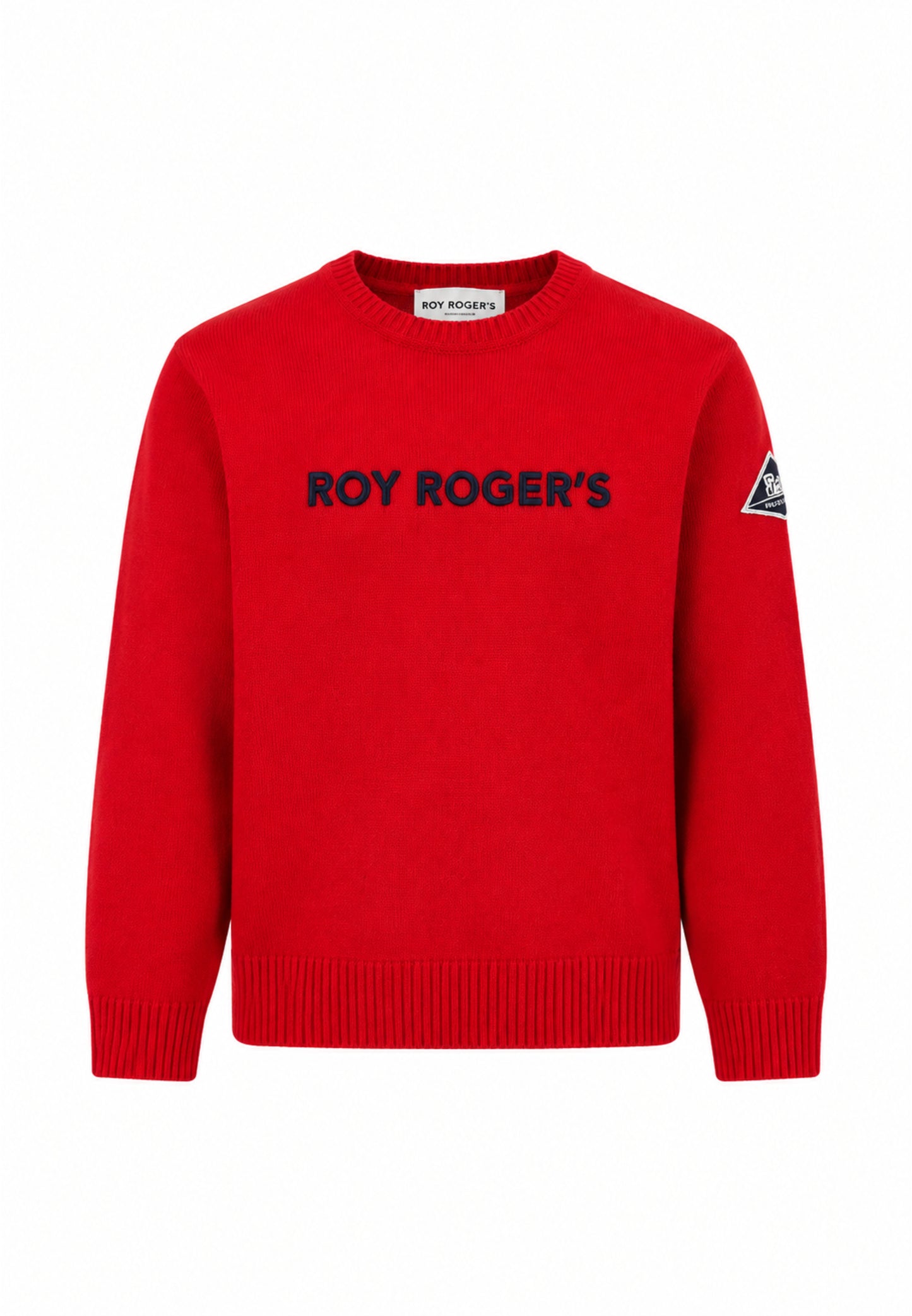 Roy Roger's maglia ROSSA CON LOGO CENTRALE RICAMATO Bambini e ragazzi rh116/00.ro_